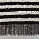 Tapis berbère en laine marron et blanc, 195x305cm, tapis shaggy naturel et organique