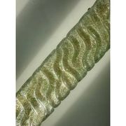 Luxury Gold 24k Wall Sconces With Green “Graniglia” Murano Glass Set of Two