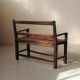 Solid wood cantou bench, Popular Art, 19th century