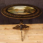 Table d'appoint laquée et peinte anglaise du 20e siècle