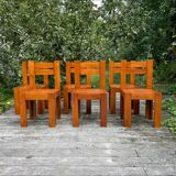 6 brutalist chairs
