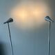 Paire de lampadaires Herstal acier chromé