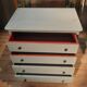 Louis Philippe style painted wooden chest of drawers