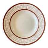 6 old Longchamp earthenware soup plates