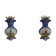 Paire de vases en faïence de quimper - fin xixe