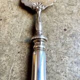 Silver plated metal serving fork