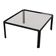 Square glass coffee table, Italian design, 1970s, made in Italy