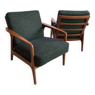 Forest Green Midcentury Armchairs 1960s