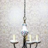 Faience Pendant Lamp, 1960s