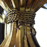 Wheat ear golden chandelier 5 branches.