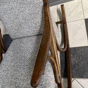 Fauteuil à bascule par TON / Thonet années 1960