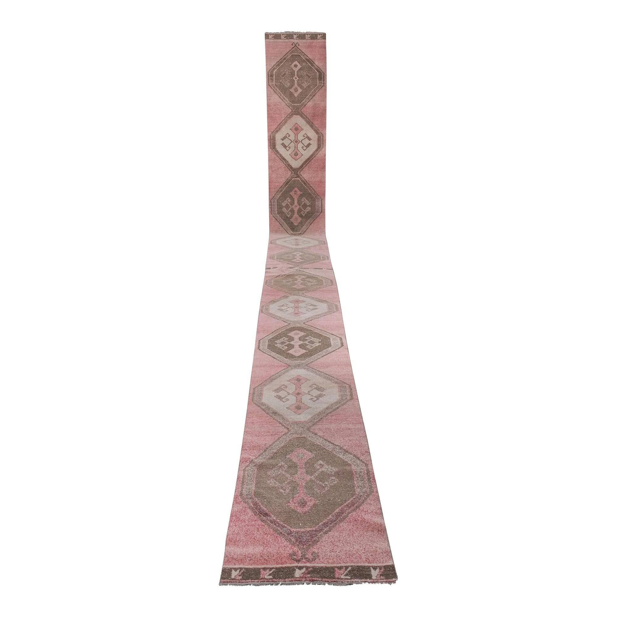 Tapis de couloir turc vintage
