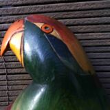 wooden parrot