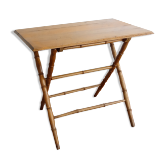 Bamboo folding extra table