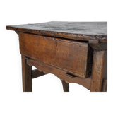 Antique Spanish Rustic Chestnut Side Table/Console, 18th Century