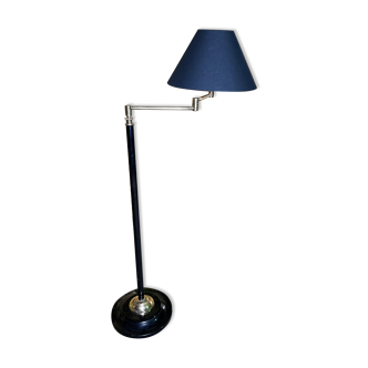 Floor lamp  brass and black iron
