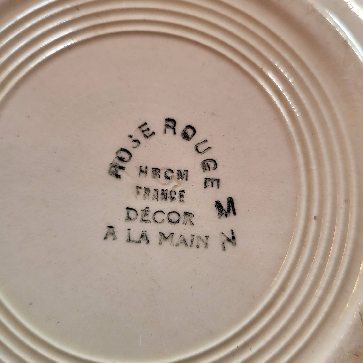 Lot 2 Art Deco plates ▪︎ Hippolyte Boulenger ▪︎ Red Rose