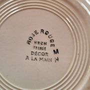 Lot 2 Art Deco plates ▪︎ Hippolyte Boulenger ▪︎ Red Rose
