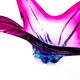 Murano XXL Coupe 50cm - Sommerso Amethyst & Turquoise - Vintage Design