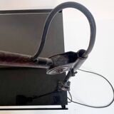 Industrial in height to be adjusted vintage clamp lamp from the 1970s