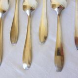 6 Apollo silver-plated soup spoons