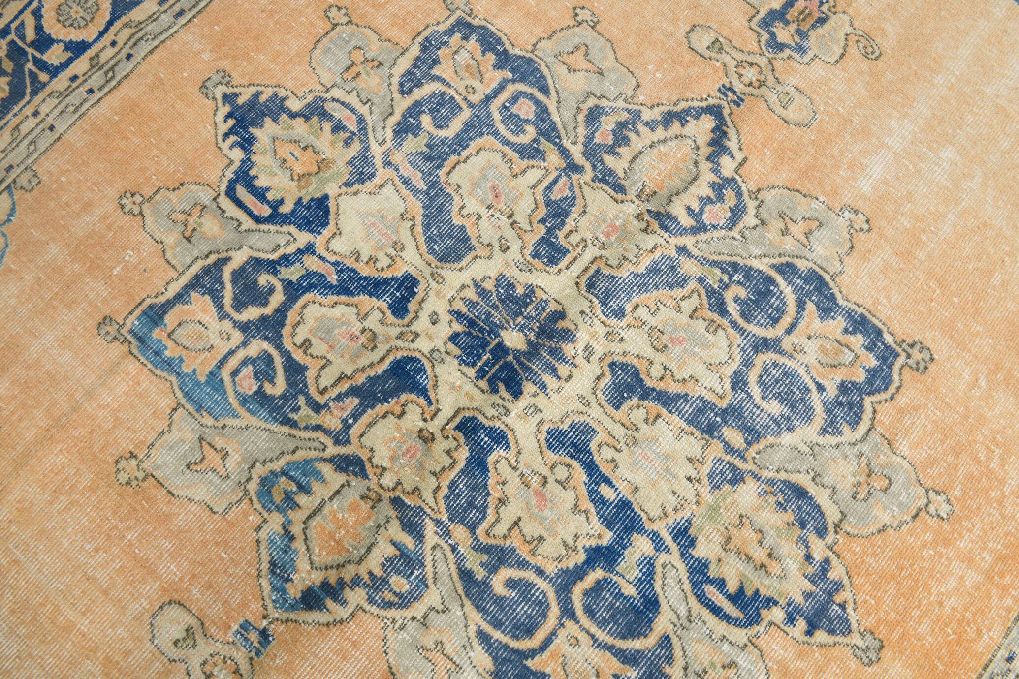 Large Blue Persian Area Rug, 206x294Cm