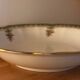 Green Limoges porcelain serving dish with gilt trim