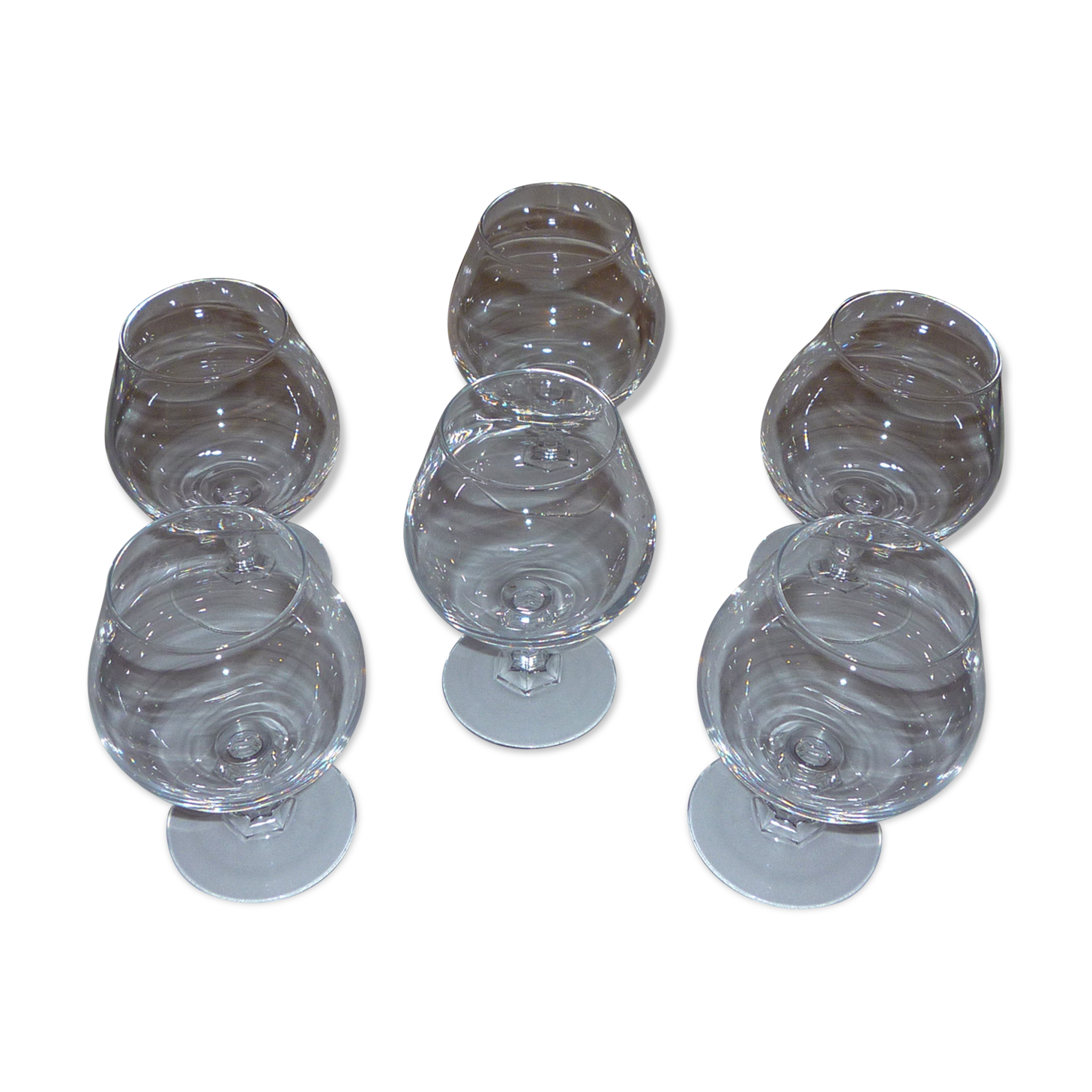 Crystal cognac glasses from Arques