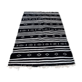 Black carpet, Moroccan carpet, Berber wool carpet