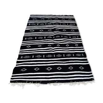Black carpet, Moroccan carpet, Berber wool carpet