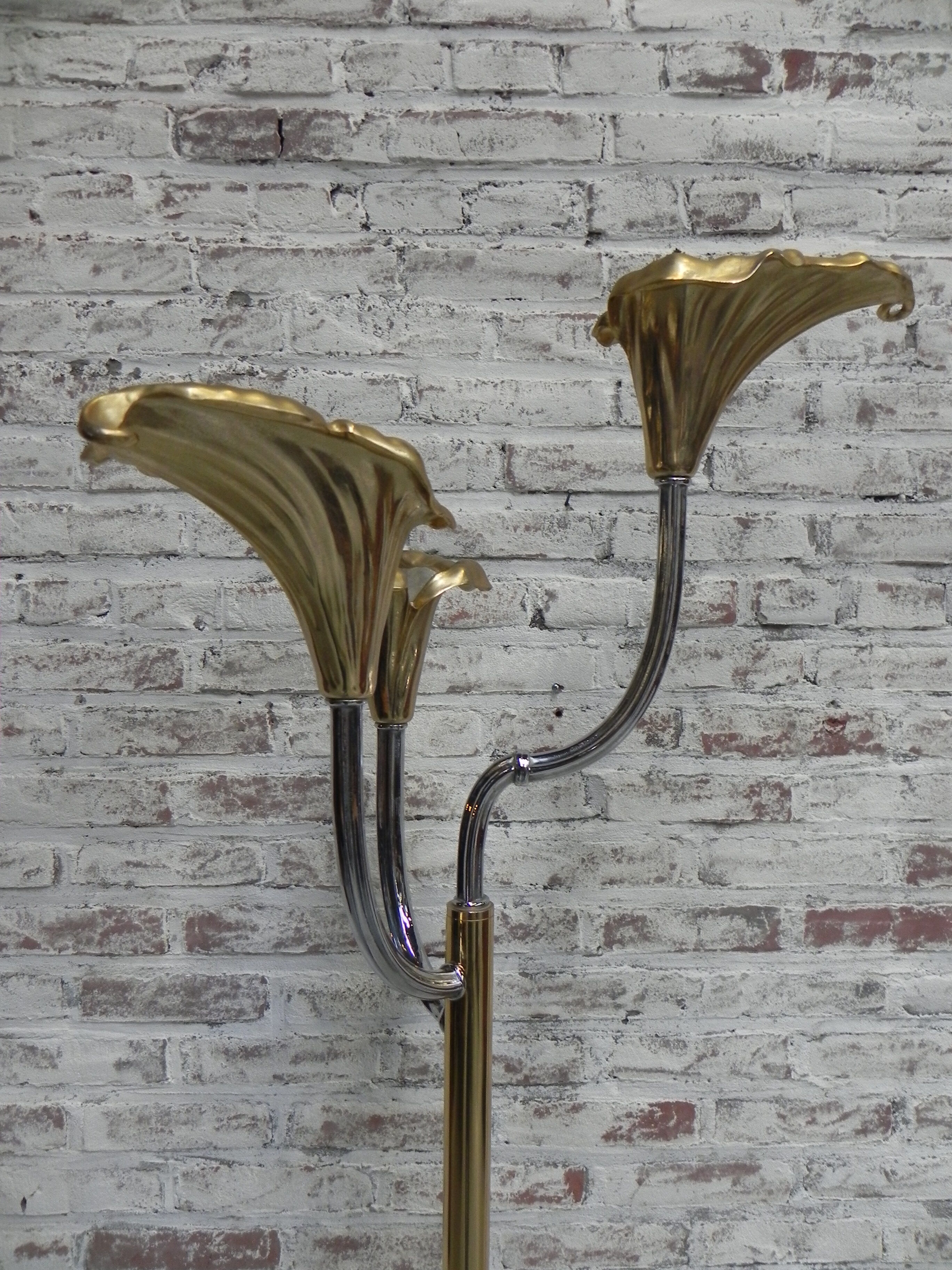 Standing Italian Calla lily floor lamp