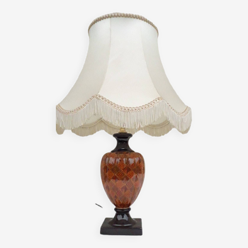 Bronzed ceramic lamp