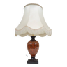 Lampe céramique mordorée