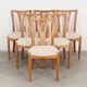 Ensemble de six chaises en frêne, design danois, années 1970, production : Danemark