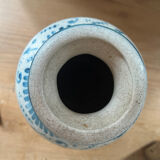 Vase en céramique balnc / bleu /vert