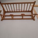 Raw wood locker room from the 1950s