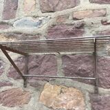 Old industrial metal shelf