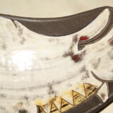 Empty Swiss ceramic pocket KOHLER BIEL pottery alpine pastures cow bell