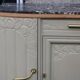 Art Deco sideboard in renovated solid oak – marble top