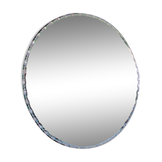 Miroir rond années 50 - 60cm