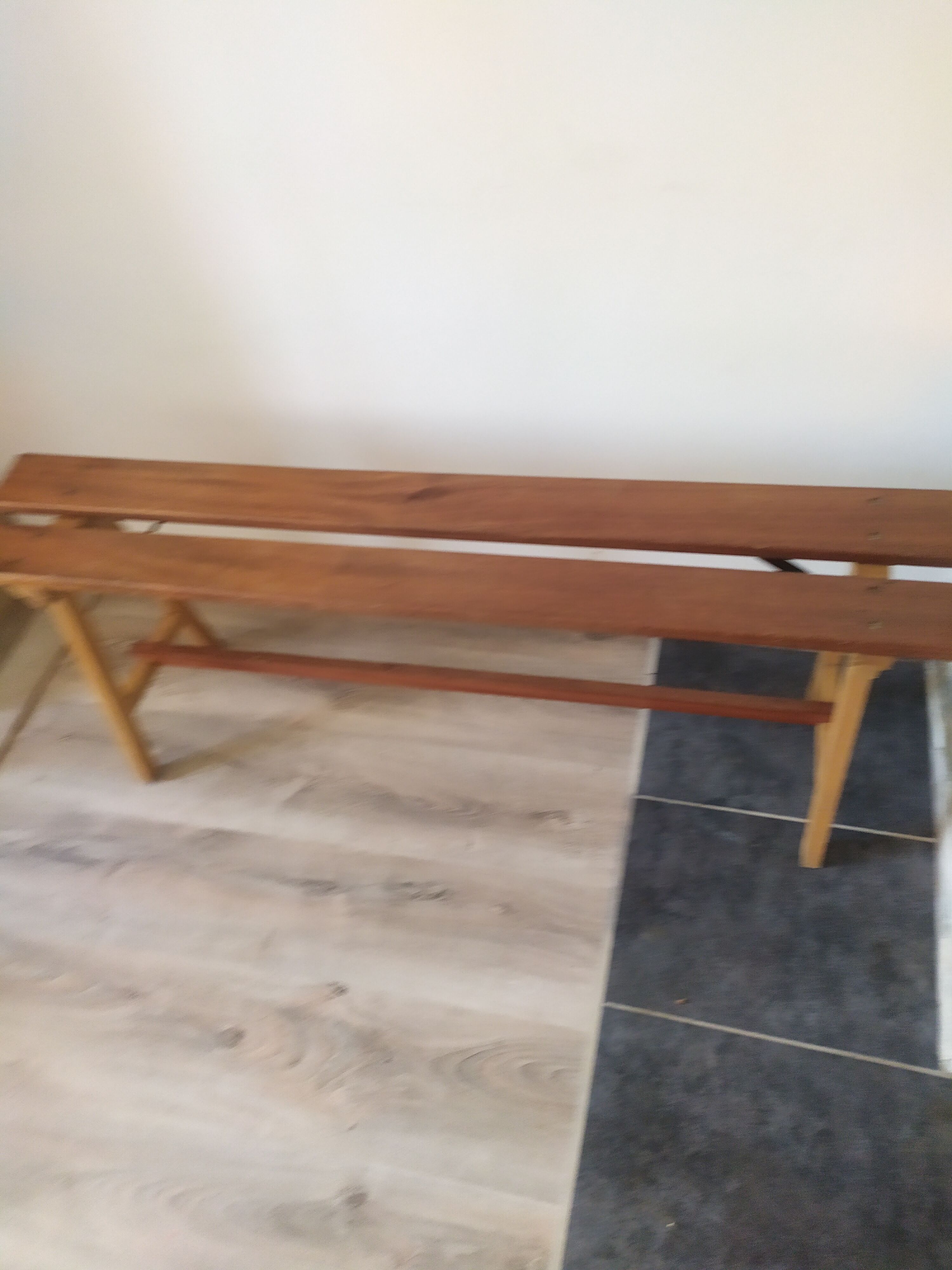 Pair of vintage benches