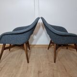 Restored shell armchair by Miroslav Navratil