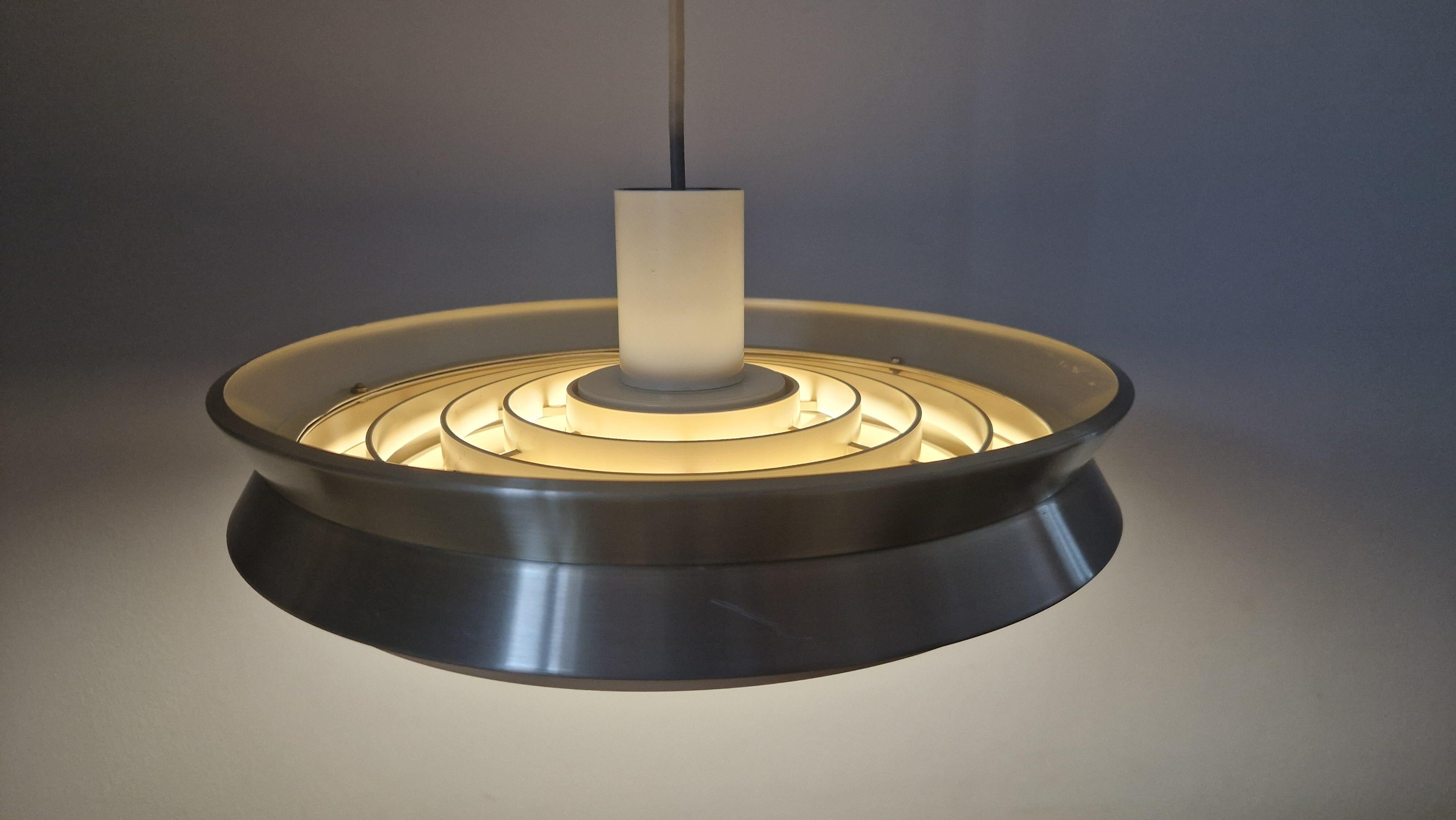 Midcentury Pendant UFO in style of Jo Hammerborg, Denmark, 1970s