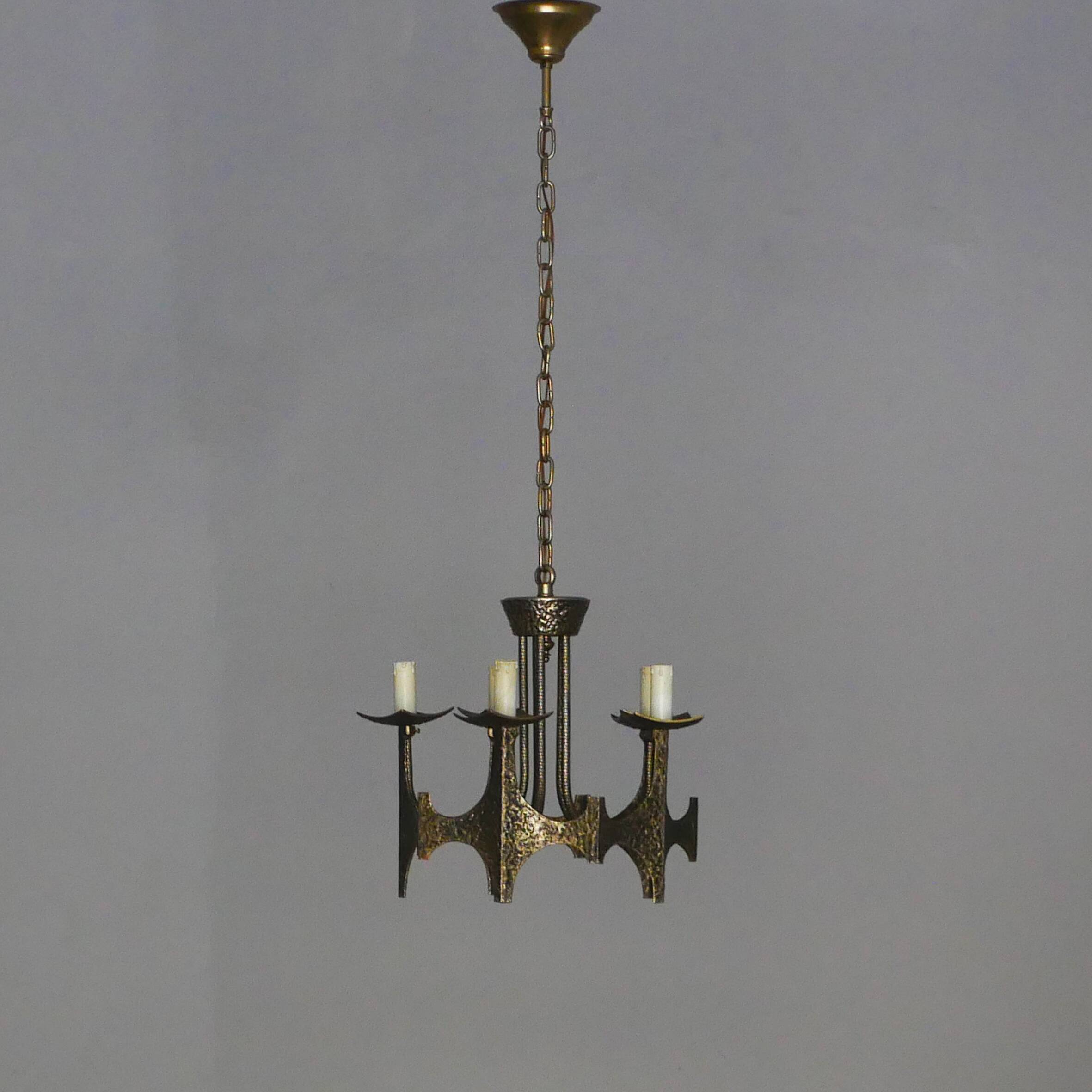 Plafonnier Brutalits de 1970 Production Italienne