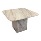 Table basse vintage en marbre blanc des années 70