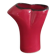 red ceramic designer vase by Les Grottes de Dieulefit