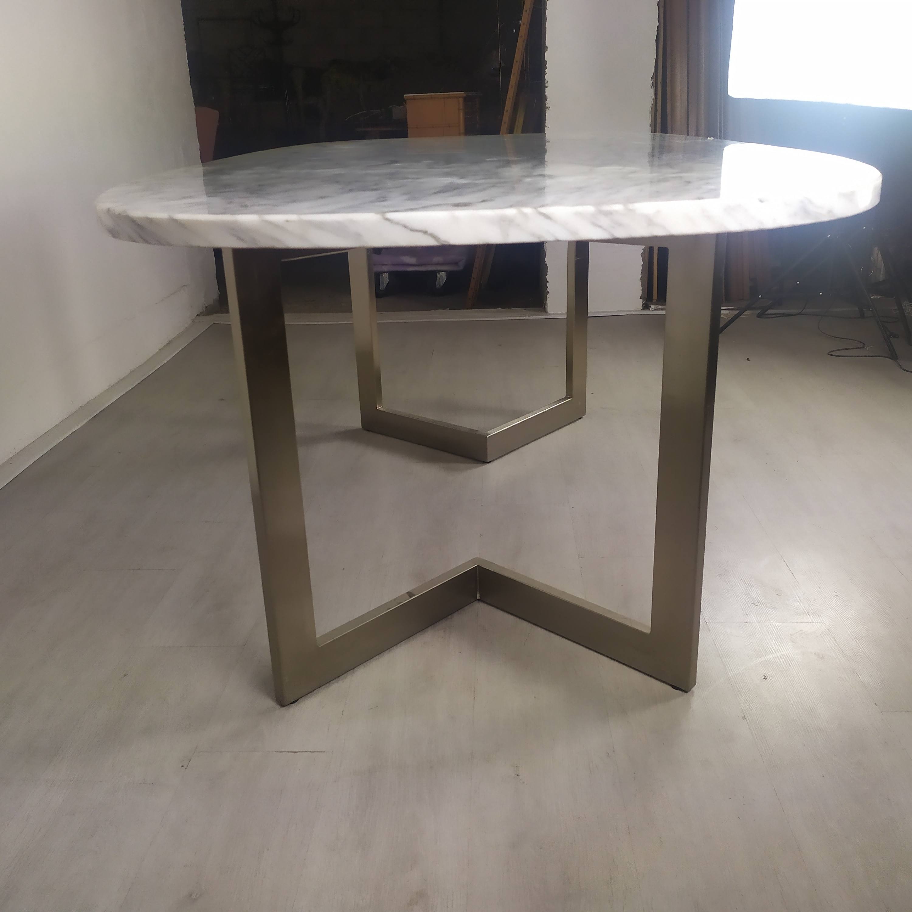 Table design marbre 6 chaises 1970