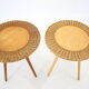 1970s Pair of Wooden Side Tables by ULUV, Czechoslovakia