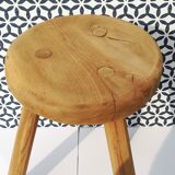 Crude wooden tripod stool