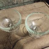 Set de 2 verres à dessert vintage